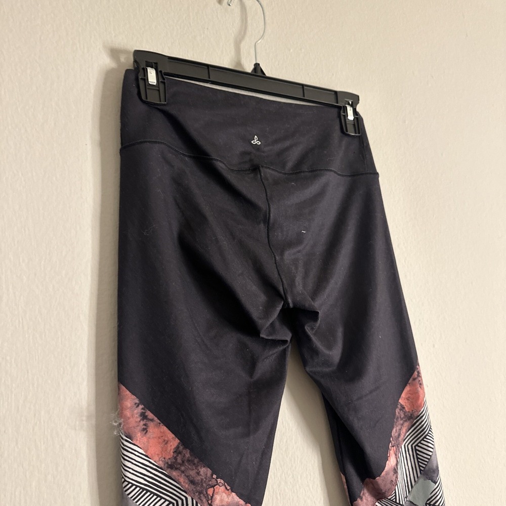 prAna Leggings Womens XS Gray Colorblock Pants Active Yoga Gym Running Gorpcore - Picture 3 of 13